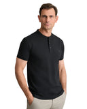 Navy & Green Ανδρική Μπλούζα Λαιμόκοψη Με Κουμπιά 24TS.005/YL/PB BLACK Μαύρο