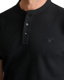 Navy & Green Ανδρική Μπλούζα Λαιμόκοψη Με Κουμπιά 24TS.005/YL/PB BLACK Μαύρο