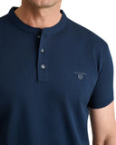 Navy & Green Ανδρική Μπλούζα Λαιμόκοψη Με Κουμπιά 24TS.005/YL/PB MARINE BLUE Μπλε