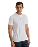 Navy & Green Ανδρική Μπλούζα Λαιμόκοψη Με Κουμπιά 24TS.005/YL/PB WHITE Λευκό