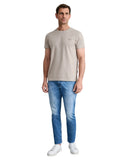Navy & Green Ανδρικό T-Shirt 24TU.323/6P.2 OXFORD TAN Μπεζ