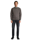 Navy & Green Ανδρικό Φούτερ Λαιμόκοψη 24TU.351/R Olive Brown