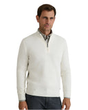 Navy & Green Ανδρικό Πλεκτό Βαμβακερό Half Zip 24YM.1017/LZ.1 Off White