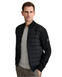 Navy & Green Ανδρική Πλεκτή Ζακέτα Καπιτονέ 24YM.1028/JGZ.1 Black