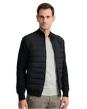 Navy & Green Ανδρική Πλεκτή Ζακέτα Καπιτονέ 24YM.1028/JGZ.1 Black