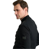 Navy & Green Ανδρική Πλεκτή Ζακέτα Καπιτονέ 24YM.1028/JGZ.1 Black