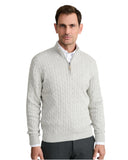 Navy & Green Ανδρικό Πλεκτό Half Zip 24YM.1033/LZ Light Grey