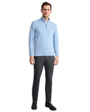 Navy & Green Ανδρικό Πλεκτό Half Zip 24YM.1035/LZ Light Blue