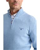 Navy & Green Ανδρικό Πλεκτό Half Zip 24YM.1035/LZ Light Blue