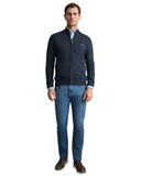 Navy & Green Ανδρική Πλεκτή Ζακέτα 24YM.454/GZ.7 Blue Μπλε