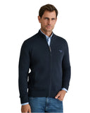 Navy & Green Ανδρική Πλεκτή Ζακέτα 24YM.454/GZ.7 Blue Μπλε