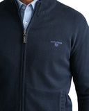 Navy & Green Ανδρική Πλεκτή Ζακέτα 24YM.454/GZ.7 Blue Μπλε