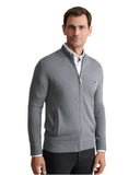 Navy & Green Ανδρική Πλεκτή Ζακέτα 24YM.454/GZ.7 Leaden Grey Γκρι
