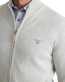 Navy & Green Ανδρική Πλεκτή Ζακέτα 24YM.454/GZ.7 Lt Grey Γκρι