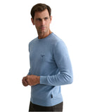 Navy & Green Ανδρικό Πλεκτό Βαμβακερό 24YM.741/P.6 Light Blue Σιέλ