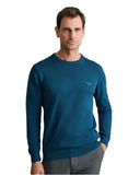 Navy & Green Ανδρικό Πλεκτό Βαμβακερό 24YM.741/P.6 Moroccan Blue Μπλε
