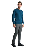 Navy & Green Ανδρικό Πλεκτό Βαμβακερό 24YM.741/P.6 Moroccan Blue Μπλε