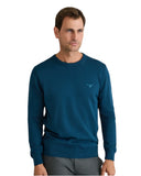 Navy & Green Ανδρικό Πλεκτό Βαμβακερό 24YM.741/P.6 Moroccan Blue Μπλε