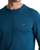 Navy & Green Ανδρικό Πλεκτό Βαμβακερό 24YM.741/P.6 Moroccan Blue Μπλε