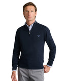 Navy & Green Ανδρικό Πλεκτό Half Zip 24YM.923/LZ.5 Blue