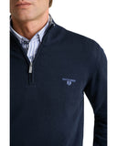 Navy & Green Ανδρικό Πλεκτό Half Zip 24YM.923/LZ.5 Blue