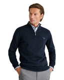 Navy & Green Ανδρικό Πλεκτό Half Zip 24YM.923/LZ.5 Blue