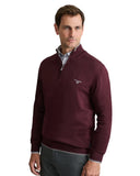 Navy & Green Ανδρικό Πλεκτό Half Zip 24YM.923/LZ.5 Dark Bordeaux