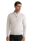 Navy & Green Ανδρικό Πλεκτό Half Zip 24YM.923/LZ.5 Ice Γκρι