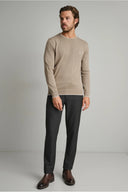 Navy & Green Ανδρικό Πλεκτό Βαμβακερό 24YM.926/P.4 Simply Taupe Μπεζ