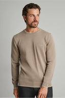 Navy & Green Ανδρικό Πλεκτό Βαμβακερό 24YM.926/P.4 Simply Taupe Μπεζ