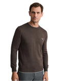 Navy & Green Ανδρικό Πλεκτό Βαμβακερό 24YM.926/P.5 Bitter Chocolate Καφέ