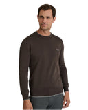 Navy & Green Ανδρικό Πλεκτό Βαμβακερό 24YM.926/P.5 Bitter Chocolate Καφέ
