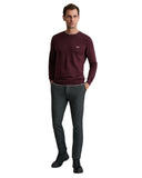 Navy & Green Ανδρικό Πλεκτό Βαμβακερό 24YM.926/P.5 Dark Bordeaux Μπορντό