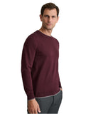 Navy & Green Ανδρικό Πλεκτό Βαμβακερό 24YM.926/P.5 Dark Bordeaux Μπορντό