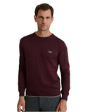 Navy & Green Ανδρικό Πλεκτό Βαμβακερό 24YM.926/P.5 Dark Bordeaux Μπορντό