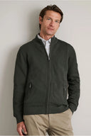 Navy & Green Ανδρική Πλεκτή Βαμβακερή Ζακέτα 24YM.996/GZ.2 Deepest Green Πράσινο