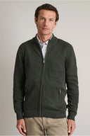 Navy & Green Ανδρική Πλεκτή Βαμβακερή Ζακέτα 24YM.996/GZ.2 Deepest Green Πράσινο