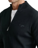 Navy & Green Ανδρική Πλεκτή Ζακέτα 24YM.998/GZ.2-Black Μαύρο