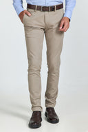 Monte Napoleone Ανδρικό Παντελόνι Chinos 252-61-3650-6154-6  Μπεζ