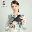 Γυναικείο δερμάτινο πορτοφόλι  Foxer 256001F μαύρο
