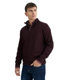 Monte Napoleone Ανδρικό Πλεκτό Half Zip 262-50-2285-5274-4 Μπορντό