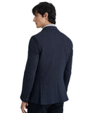 Monte Napoleone Ανδρικό Σακάκι Jacquard 262-71-6900-7149-4 Μπλε