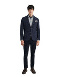 Monte Napoleone Ανδρικό Σακάκι Jacquard 262-71-6900-7149-4 Μπλε