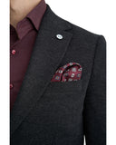 Monte Napoleone Ανδρικό Σακάκι Jacquard 262-71-6900-7149-5 Μαύρο