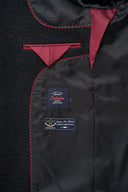 Monte Napoleone Ανδρικό Σακάκι Jacquard 262-71-6900-7149-5 Μαύρο