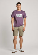 Pepe Jeans Ανδρική Μπλούζα T-Shirt Dalter  PM509780-491 Μωβ