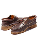 Timberland Ανδρικά Παπούτσια Δερμάτινα  Authentic 3-Eye Boat Shoe TB050009214 Καφέ