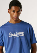 Pepe Jeans Ανδρικό T-shirt Seasonal Logo Fantasy 3 PM5010292-576 Μπλε 