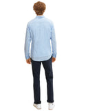 Tom Tailor Ανδρικό Καρό Πουκάμισο Fitted Smart 1032344-24469 Μπλε