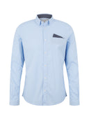 Ανδρικό Πουκάμισο Καρό Tom Tailor Fitted Smart Shirt 1032344-24469 Σιέλ